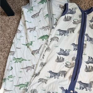 Baby Dinosaur and Bear Print Sleep Sacks